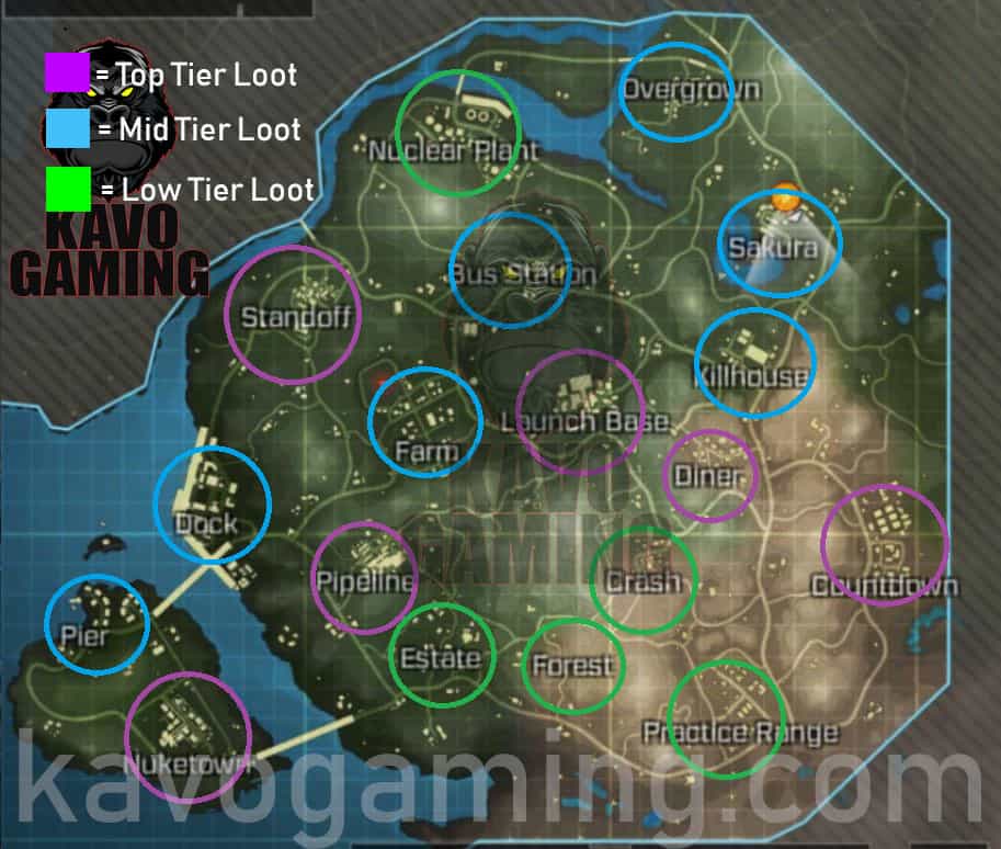 COD Mobile Best Landing Spots For Loot - Kavo Gaming