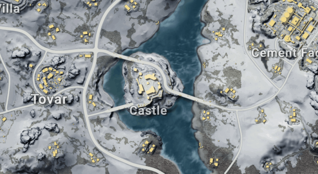 Castle Drop Spot PUBG