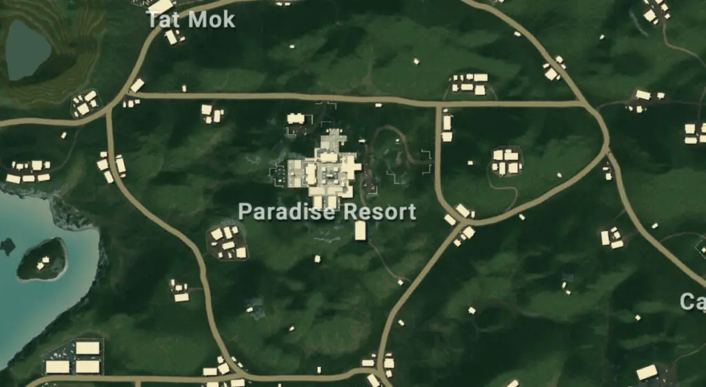 Paradise Resort PUBG Sanhok Best Landing Spot