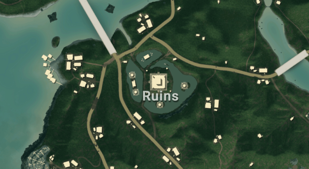 Ruins PUBG Sanhok Best Landing Spot