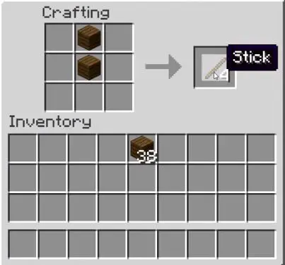 How to make sticks in Minecraft