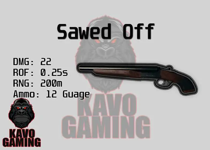 Stats for the Sawed Off in PUBG