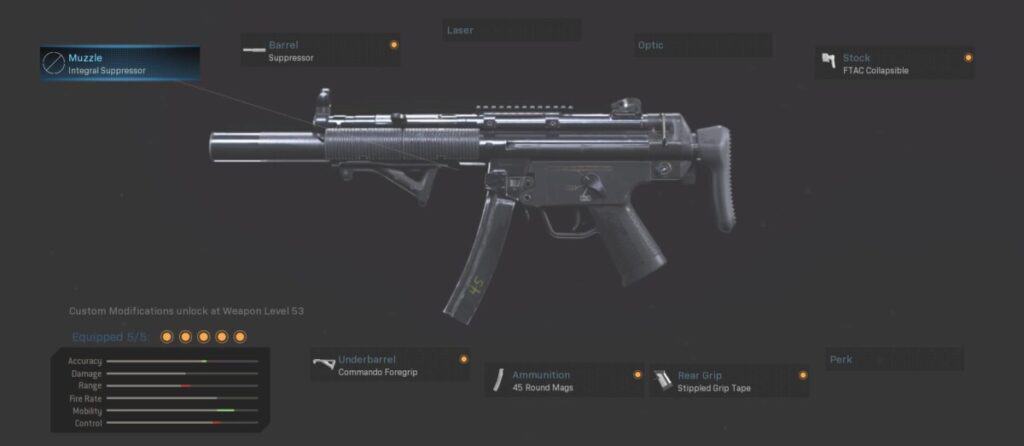 best mp5 loadout warzone