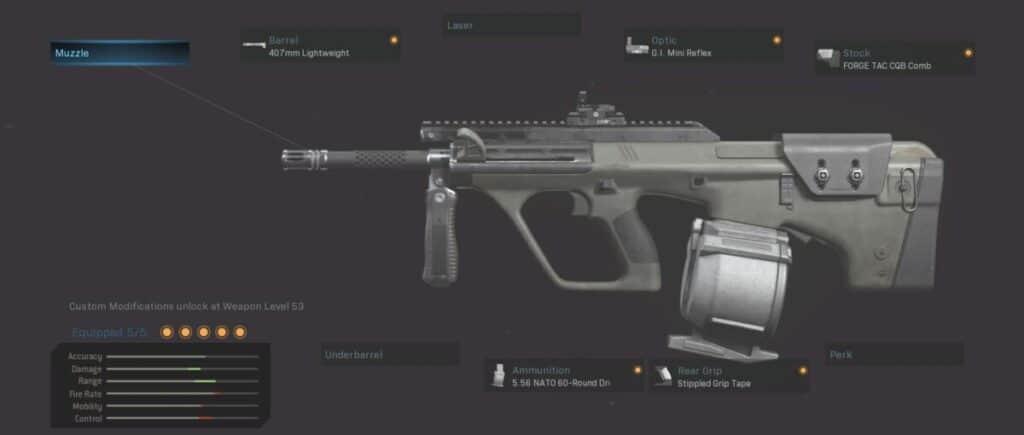 AUG Warzone Best Loadout:  CQB King