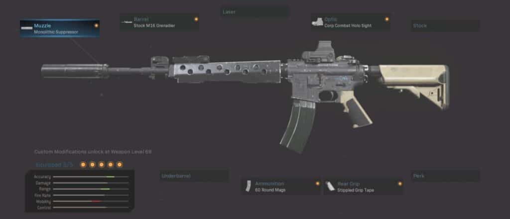 M4A1 Best Warzone Loadout:  Team Destroyer