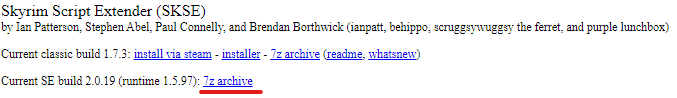 how to download skse 64 for sse