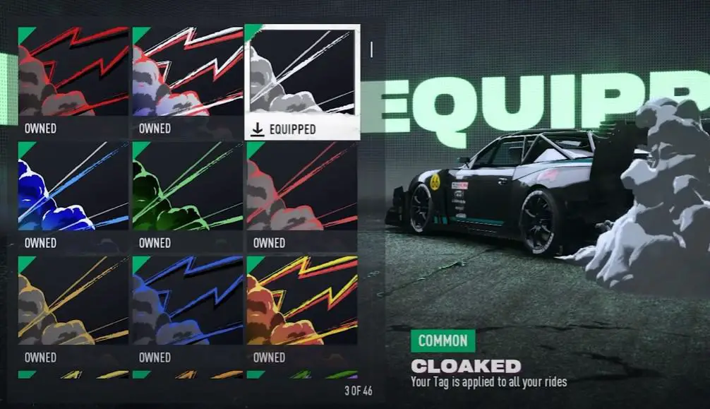how to turn off driving effects nfs unbound